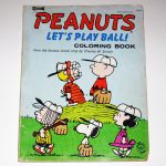 Peanuts Baseball Vintage Coloring Book