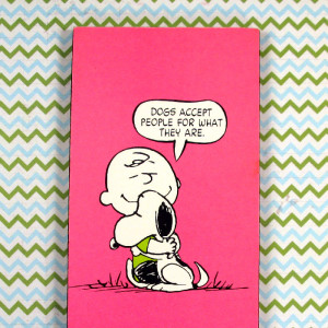 Snoopy & Charlie Brown hugging Plaque