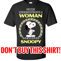 Buyer Beware! Unlicensed Snoopy T-shirts
