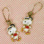 Snoopy Rollerskating Earrings