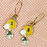 Snoopy Football Earrings