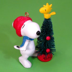 Snoopy, Woodstock and Christmas Tree Ornament