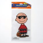 Charlie Brown in Mask Halloween Window Gel Cling