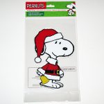 Santa Snoopy Window Gel Cling