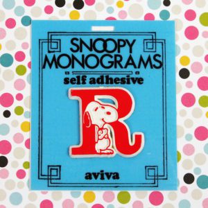 Snoopy Monogram - Letter R