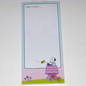 Snoopy on Doghouse List Pad