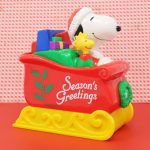 Snoopy & Woodstock in Sleigh Bank Candy Container