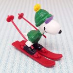 Snoopy skiing PVC Figurine