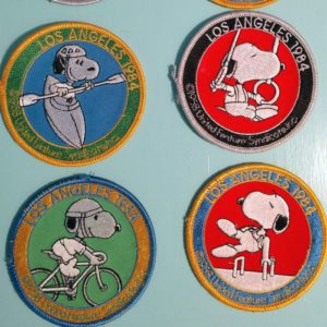 Snoopy 1984 Summer Olympics Patches