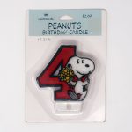 Snoopy Birthday Candle - Four