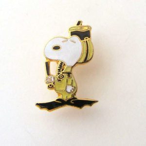 Snorkling Snoopy Aviva Pin