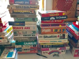 Never pass up a stack of games! You never know what Snoopy goodies hide in there.