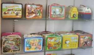 There's at least two Snoopy lunch boxes on display, but I suspect there is a third in hiding.