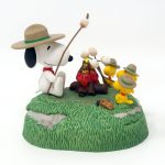 Snoopy & Beaglescouts around campfire Christmas Ornament