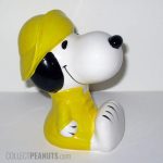 Snoopy wearing raincoat ceramic Bank