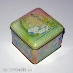 Snoopy and Woodstock square tin box