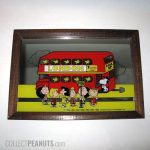Peanuts Characters with London Bus Mirror Picture