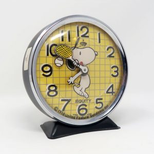 Snoopy with Tennis Racket Alarm Clock