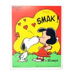 Snoopy kissing Lucy on the nose Wooden Tray Puzzle