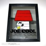 Joe Cool leaning on doghouse Mirror Picture