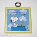 Snoopy and Woodstock on Doghouse 'A friend makes things better just by listening' Plaque