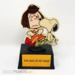 Snoopy kissing Peppermint Patty 'You Make My Sun Shine!' Trophy