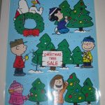 Peanuts Gang Christmas Tree Lot Window Clings