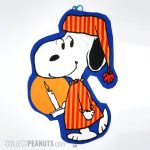 Snoopy in nightshirt holding candle Pajama Bag