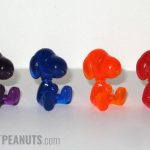 Snoopy sitting Clear Plastic Figurines
