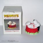Snoopy laying in dog dish Figurine