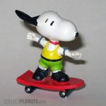 Snoopy on skateboard PVC figurine