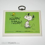 Snoopy and Woodstock dancing 'Happy Today!' Plaque