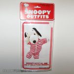 Snoopy Striped Footie Pajamas