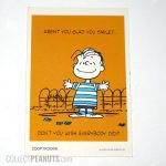Linus 'Aren't you glad you smile' Postcard