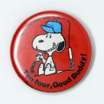 Snoopy with CB Radio Button