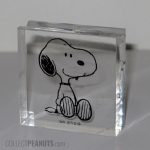 Snoopy sitting lucite Pen Holder