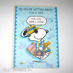 Snoopy 'Fun City Here I Come' Greeting Card