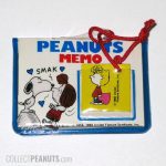 Snoopy kissing Peppermint Patty Peanuts Memo set