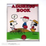 Snoopy, Charlie Brown & Lucy on pitcher's mound Address Book