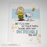 Charlie Brown and Snoopy 'Incredible Person' Card