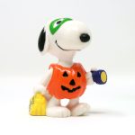 Snoopy dressed as pumpkin trick-r-treating Halloween PVC Figurine