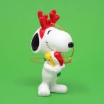 Snoopy Reindeer hugging Woodstock Ornament