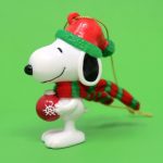Snoopy Wearing Scarf Ornament