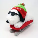 Snoopy Joe Cool on Sled Plush Toy