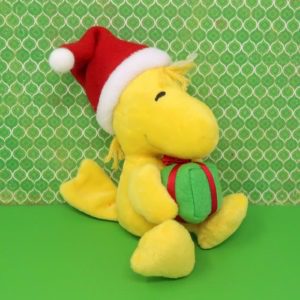 Woodstock Holding Christmas Gift Plush Toy