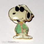 Snoopy Joe Cool in Letter Sweater Pin