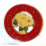 Snoopy wearing bowtie pin, Denz
