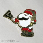Snoopy Santa ringing bell Pin