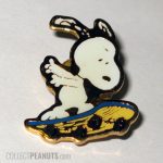 Snoopy Skateboarding Pin