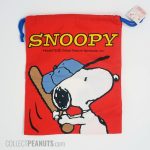 Snoopy Baseball Drawstring Bag